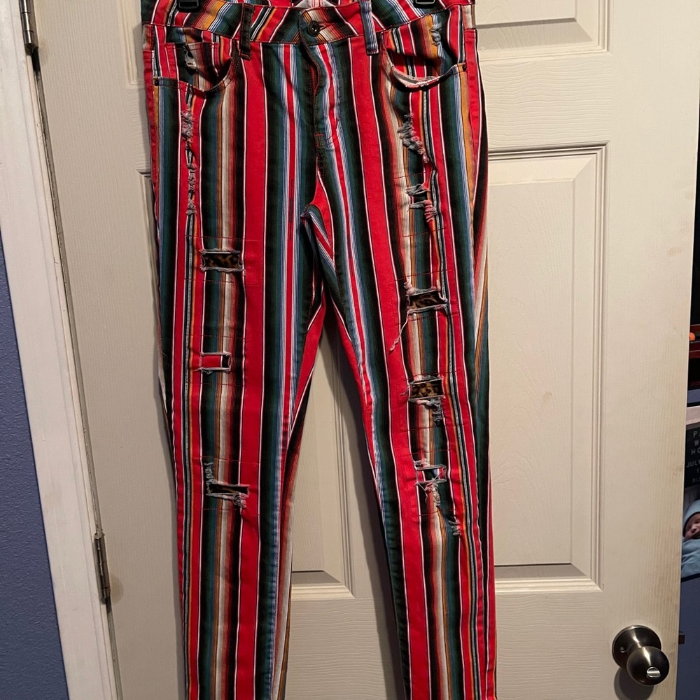 L&B multi skinny jeans size 10